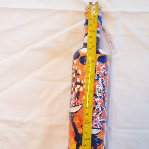 Glass Bottle Summer Time Ioanart handmade, new