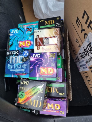 Mini disc σφραγισμένα, περίπου 250 τεμάχια Sony JVC TDK