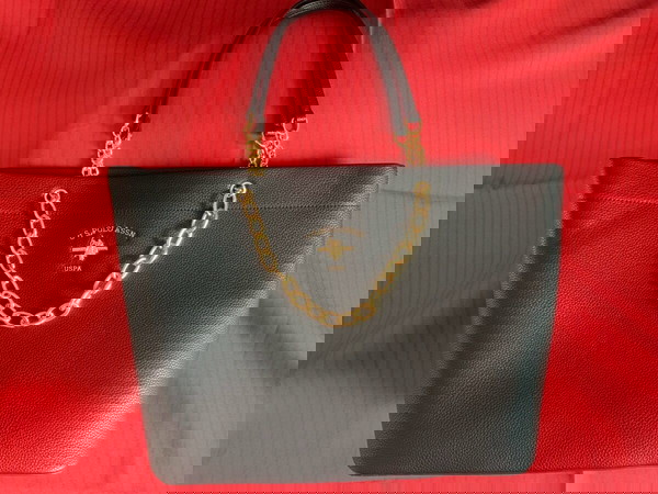 U.S.Polo Assn. Stanford Γυναικεία Τσάντα Ώμου Μαύρη