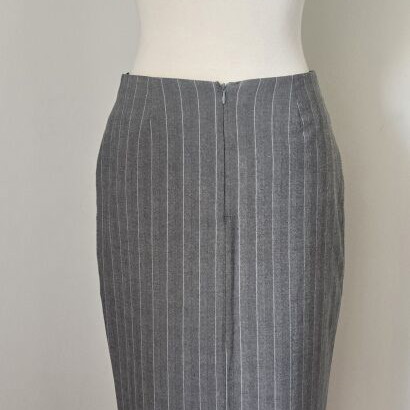 Lola Pencil Skirt Used Gray Striped Size 36 S