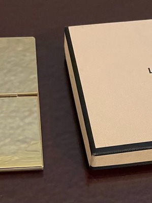 Links of London business card holder gold plated new