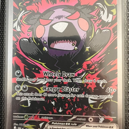Morpeko EX Pokemon card near mint condition