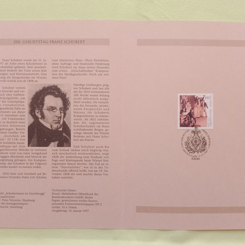 Germany 1997 First Day Cover Stamp Bonn