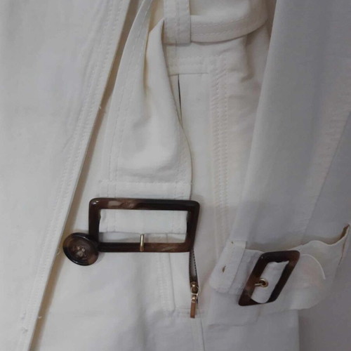 Zara trench coat like new, white, size Medium
