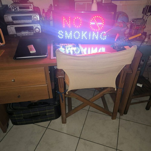 Led No Smoking Sign like new, 50x27 cm