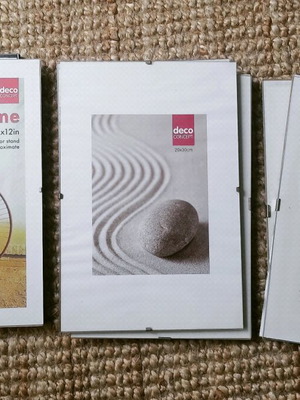 Clip photo frames used, pack of 16, various sizes with glass surface
