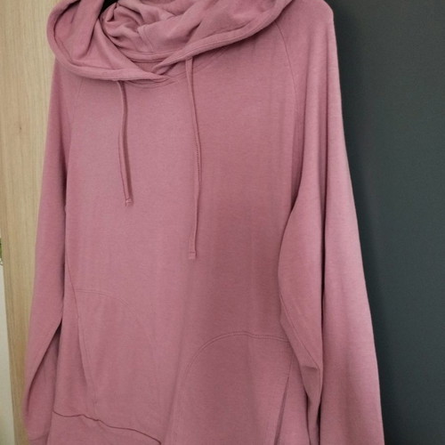 Shamp women's hoodie sweatshirt used, pink, size M
