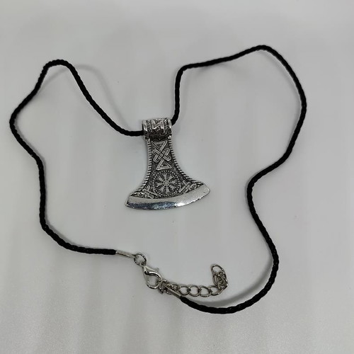 Viking Axe Pendant with Scandinavian Symbols like new
