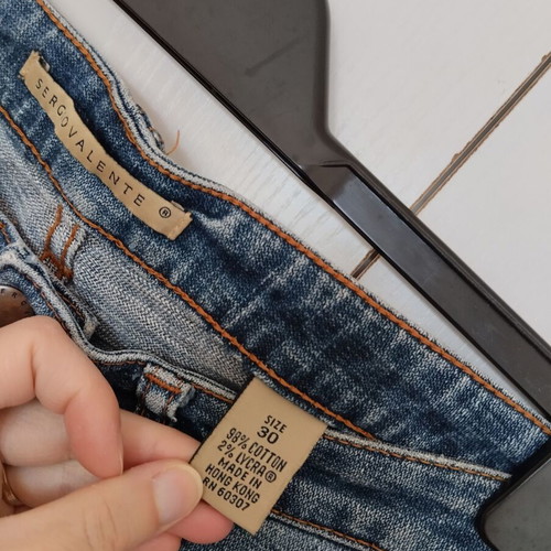 Sergio Valante mid rise vintage jeans like new, blue