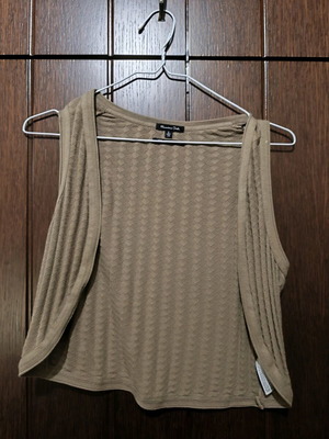 Massimo Dutti beige vest like new, size S