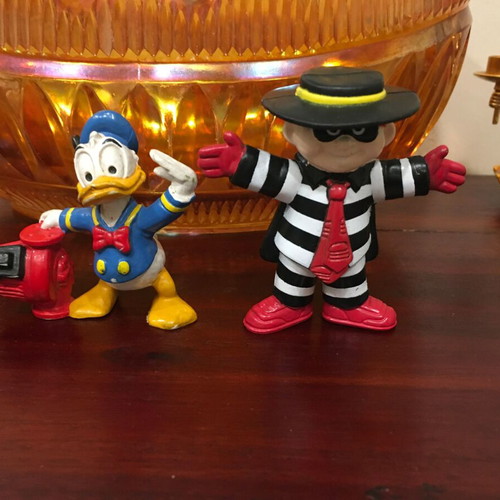 McDonald's Hamburglar and Disney Pluto PVC Figures 1995 like new