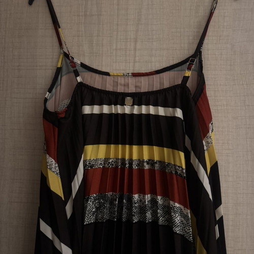 BSB maxi pleated striped dress size 40 like new