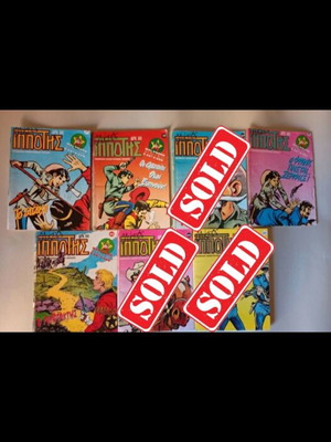 Mikros Ippotis comics used, pack of 4
