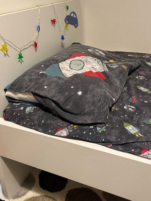 IKEA white single bed frame without mattress