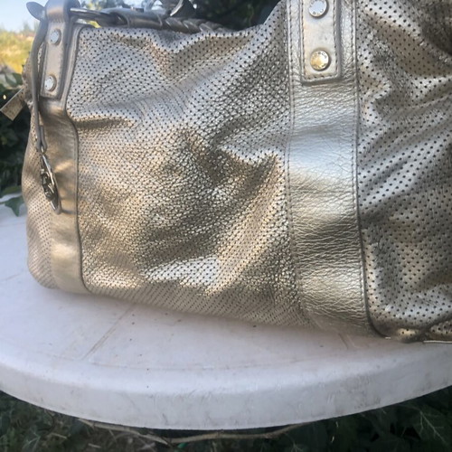 Tosca Blu leather shoulder bag, gold