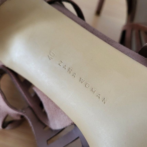 Zara sandals used, size 40, nude