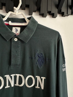 U.S. Polo Assn. μπλούζα με γιακά μεταχειρισμένη, μέγεθος M