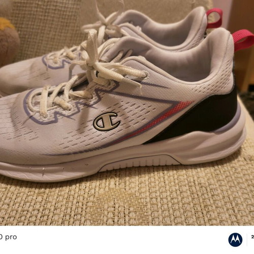 Champion athletic shoes used, size 39, white pink
