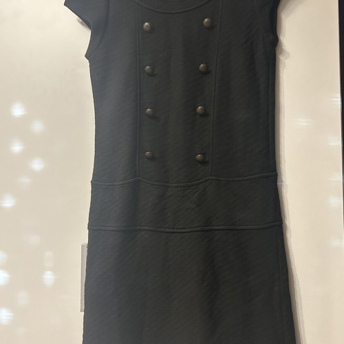 Mango black dress used, size M with button details