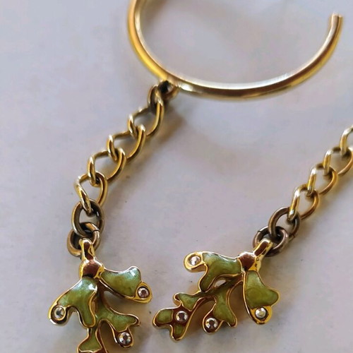 Swarovski genuine earrings with coral design