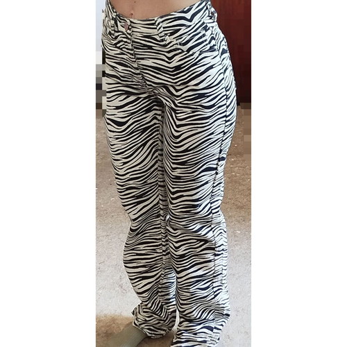 Zara pants like new, black and white, size XS