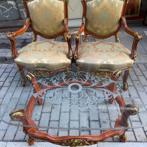 Rosewood sofa set like new