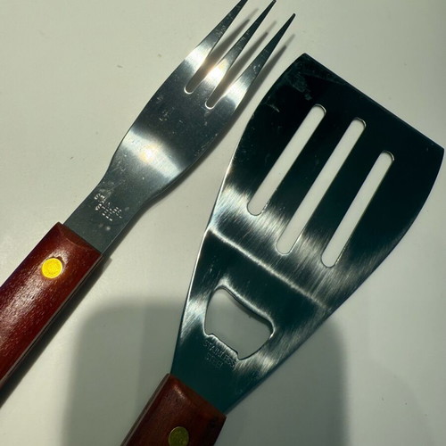 Amstel fork and spatula set new, stainless steel