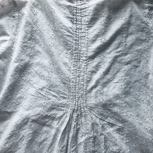 White cotton women's dress or long shirt used, size S