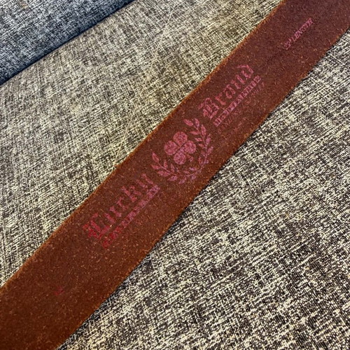 Lucky Brand leather belt Dragon used, 100 cm, brown
