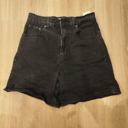 Black High-Waisted Denim Shorts Pull & Bear like new