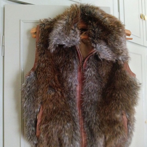 Fur vest jacket Medium, Sonia