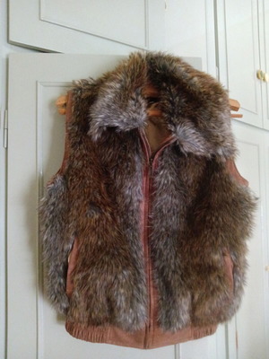 Fur vest jacket Medium, Sonia