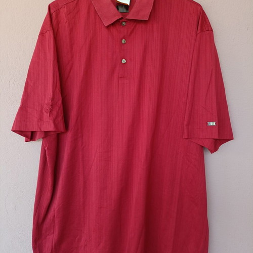 Nike Tiger Woods collection men's golf polo shirt, burgundy red