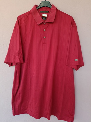 Nike Tiger Woods collection men's golf polo shirt, burgundy red