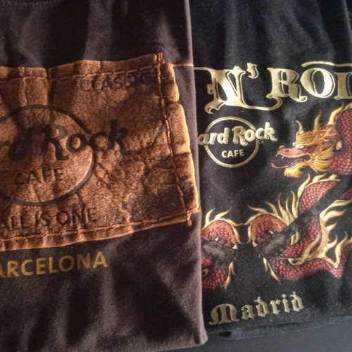 Hard Rock Cafe t-shirts authentic, pack of 20, sizes M-L
