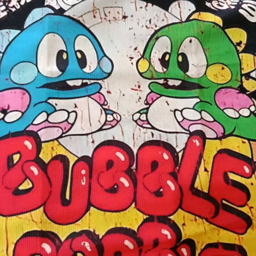 Bubble Bobble pillowcase polyester with zipper new