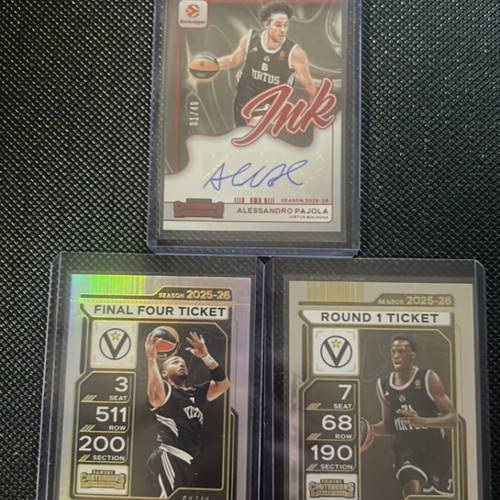 Virtus Bologna Basketball Cards new, Alessandro Pajola, Carsen Edwards, Saliou Niang