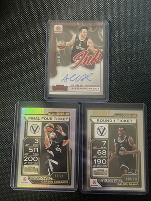 Virtus Bologna Basketball Cards new, Alessandro Pajola, Carsen Edwards, Saliou Niang
