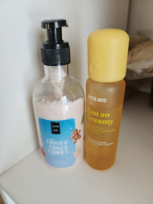 Body Mist and Body Cream Set used