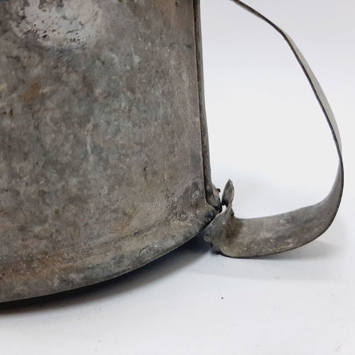 Vintage galvanized metal funnel 50s, Eastern Europe
