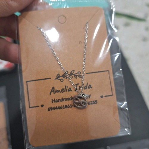 Stainless steel zodiac necklaces new in gold and silver colors