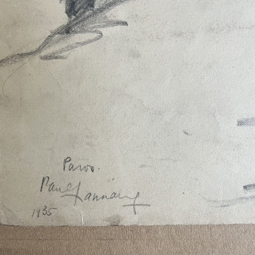Paul Hannaux 1935 Paros graphite drawing used