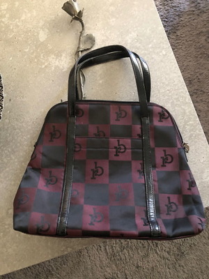 Roccobarocco New Handbag Black with Bordeaux