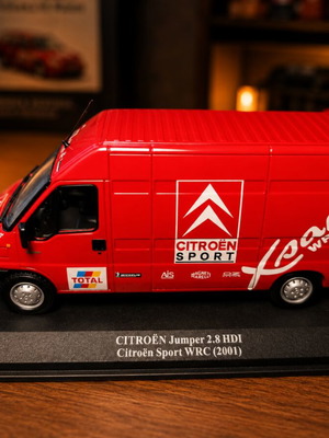 Citroën Sport WRC Service Van with Trailer 1:43 scale like new