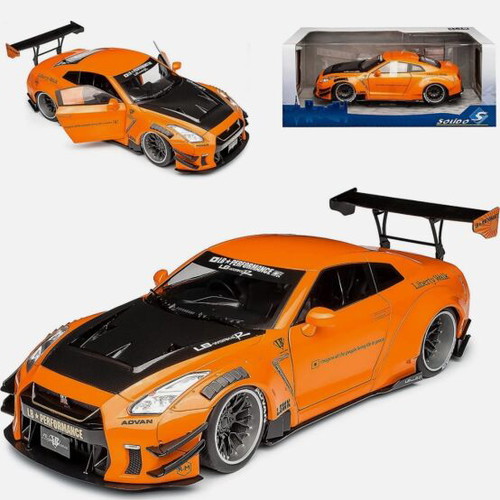 Nissan GT-R R35 LB Performance Works Type 2 2020 orange model car Solido