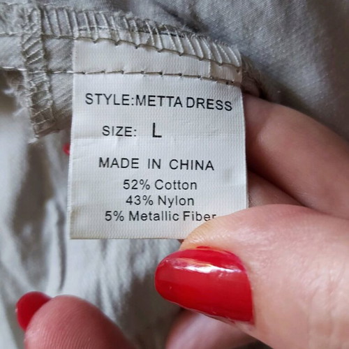 Ofelia Unique Dress with Metallic Thread L/XL like new