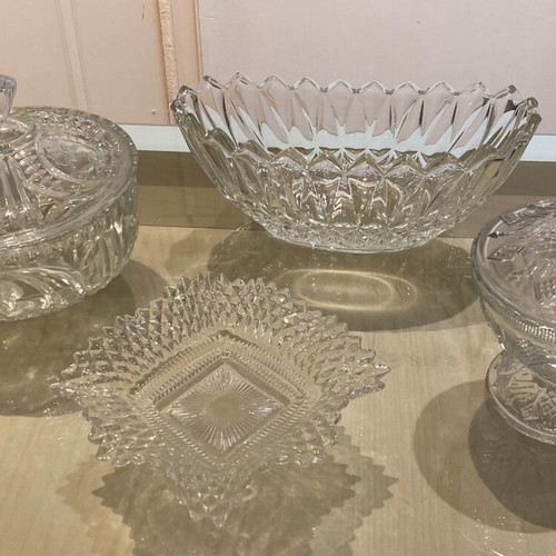 Vintage glass and crystal decorations like new, 1960-1970 era