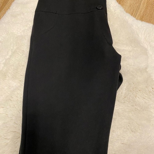 Fabric high-waisted pants S used, slim fit with 3 buttons