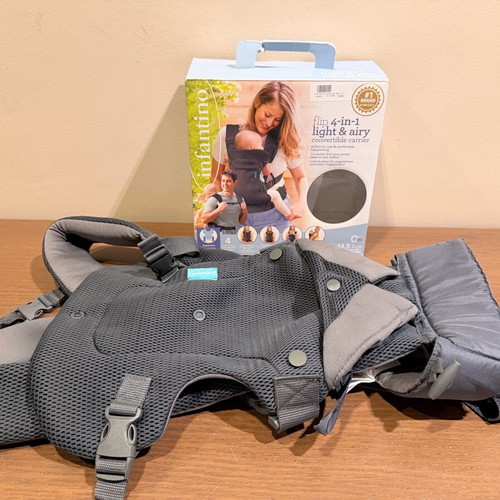 Infantino Flip Advanced 4-in-1 Baby Carrier Dark Gray like new