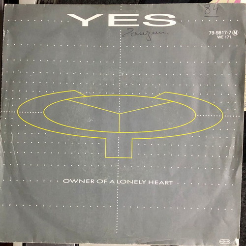 Yes Owner Of A Lonely Heart 7" Vinyl Single, 45 RPM, Pop